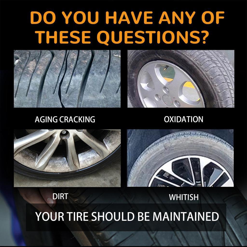 Car Tire Cleaner Kit Wheel Rim Polish Restoration Multi Function Cleaning Care for Car Wheels Maintenance