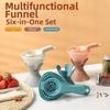 BPA-Free Liquid Transfer Funnel 6 In-1 Egg Separator Funnel Combo Separating Egg Whites