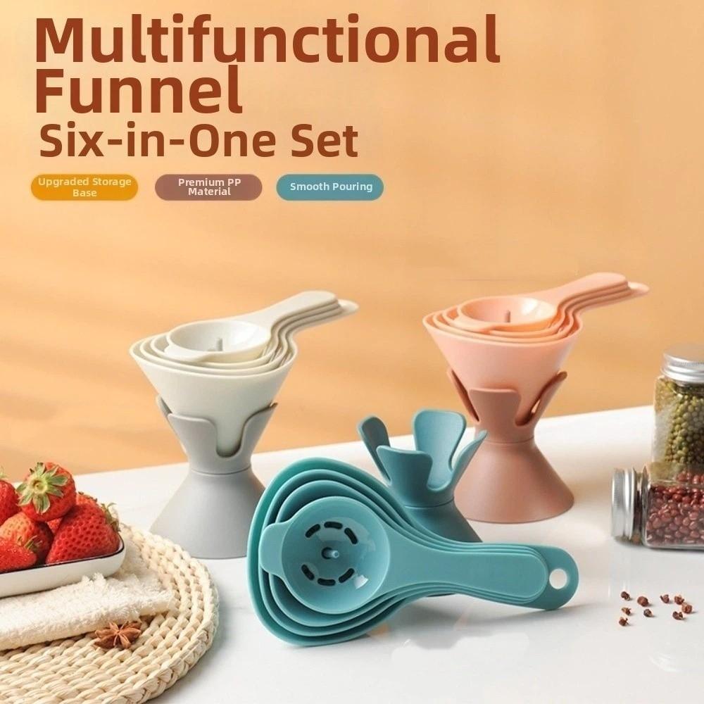 BPA-Free Liquid Transfer Funnel Food Grade Plastic Oil and Wine Funnel Kit Sub-packaging