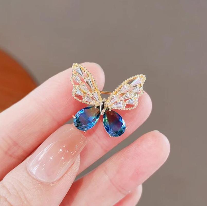 1Pc Fashion Butterfly Brooch for Women Men Exquisite Butterfly Insect Brooches Pins Jewelry Accessories Party Gifts