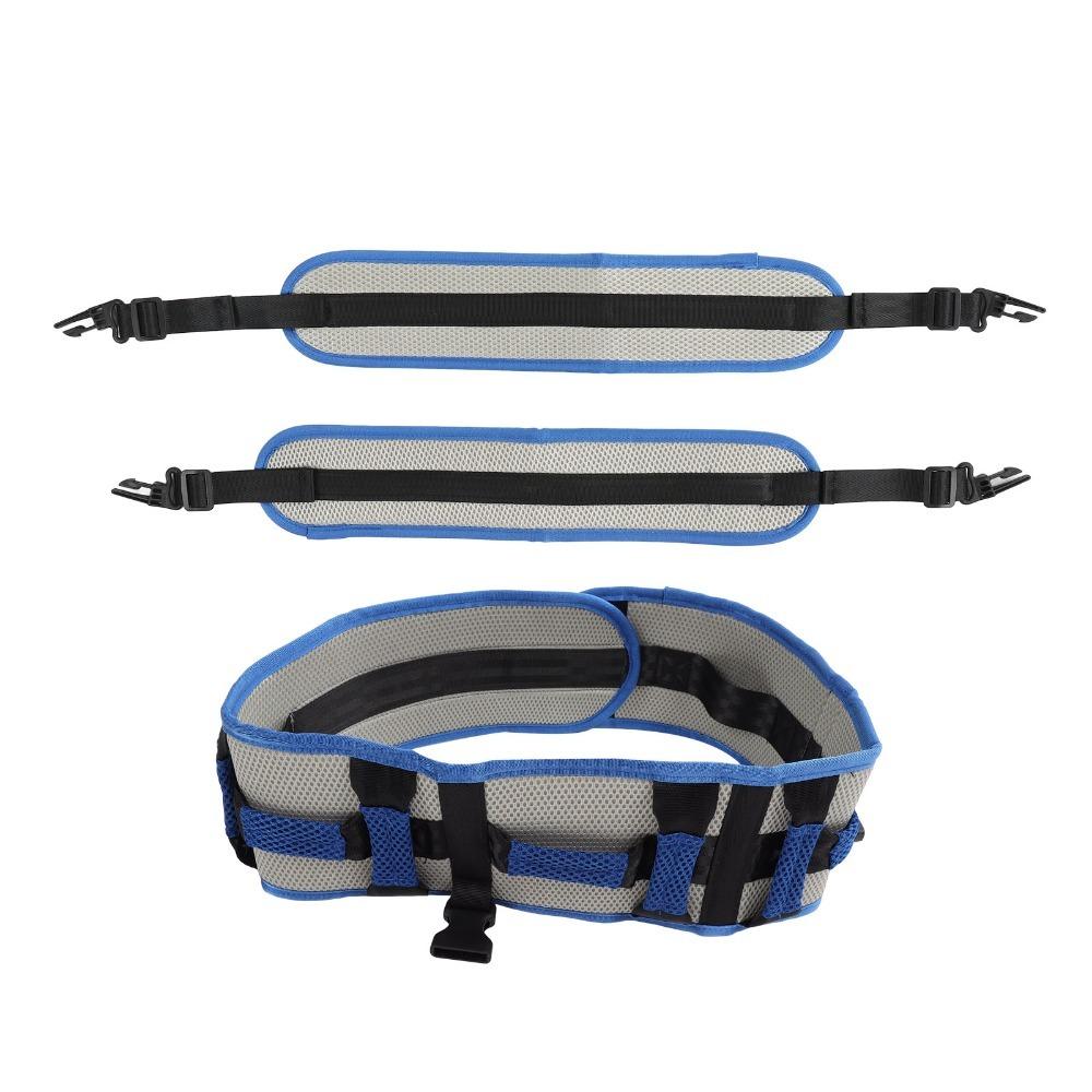 Blue Rehabilitation Transfer Belt EVA Multiple Sizes Patient Walking Aid Belt Standing Support Belt