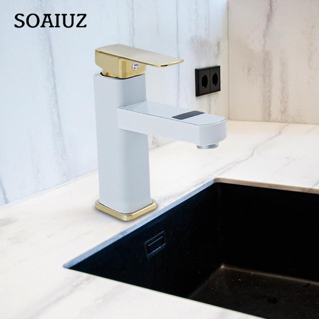 Bathroom Faucet, Basin Faucets, LED Temperature Digital Display, Countertop Sink Tap