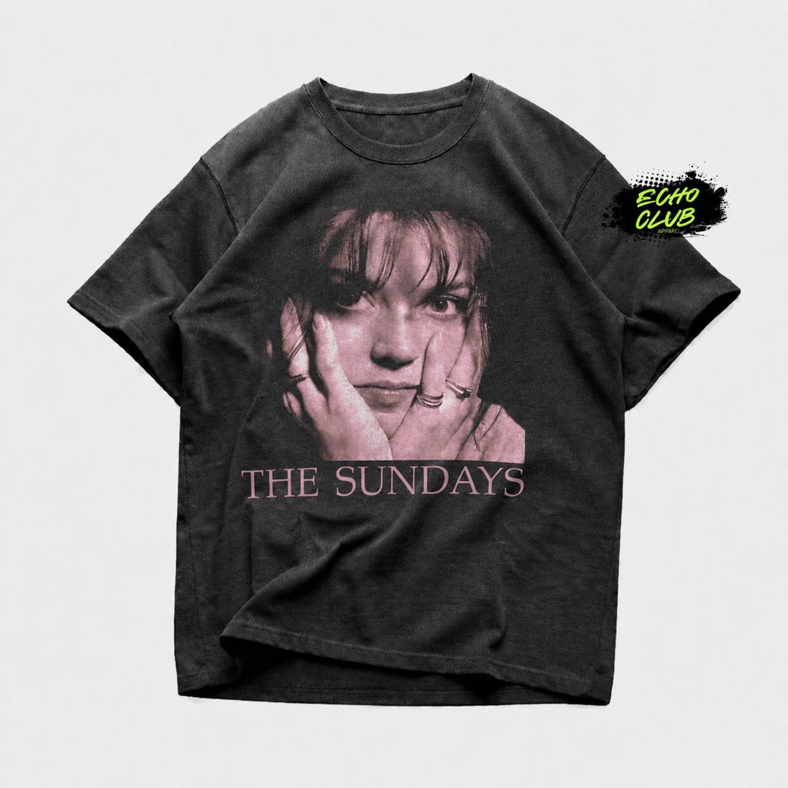 The Sundays 90s Band T shirt – Vintage Music Apparel, Oversized Fit Tee S