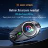 Q68MAX Bluetooth Helmet Headset with FM Intercom, Music Sharing, and Full-Color Screen.