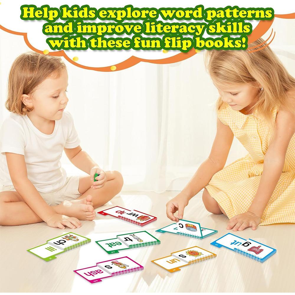 30 Lese- und Reim-Klappbücher, Wortfamilien-Klappbücher, ABC-Vokabel-Karteikarten, Sichtwörter-Karteikarten, Pädagogische Lesespiele