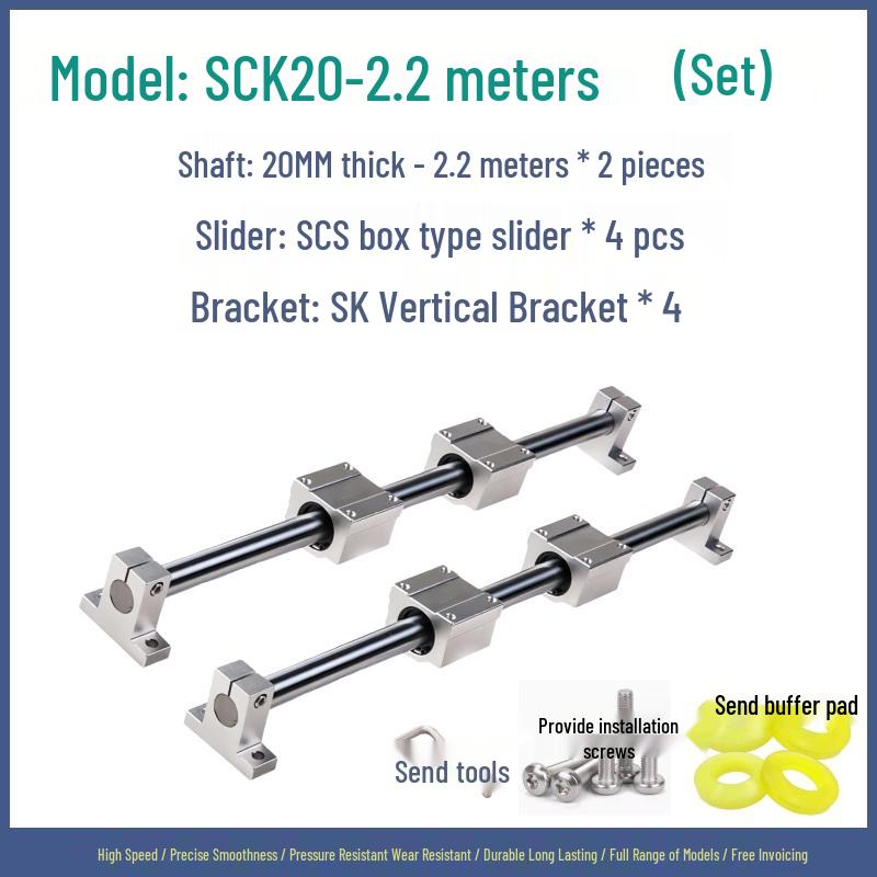 Linear Guide Sliding Table Saw Rail Set for Woodworking