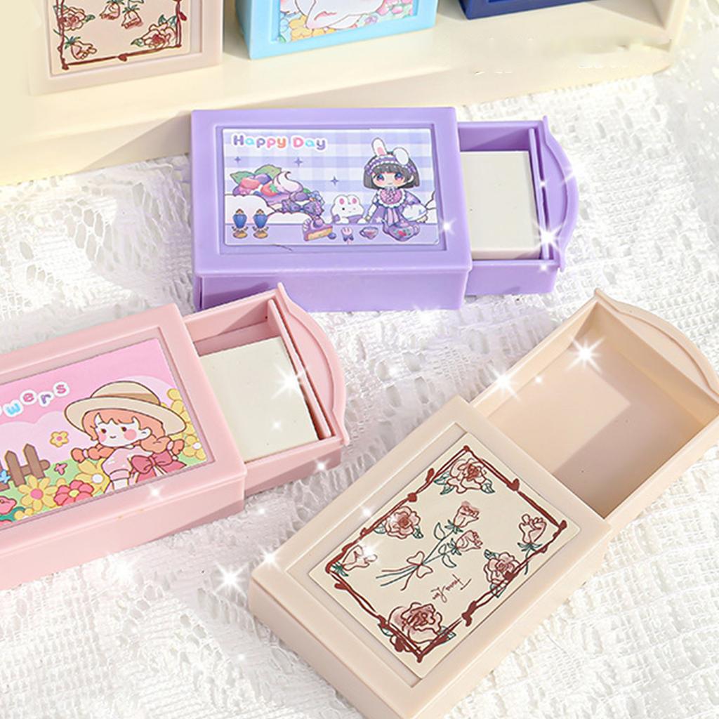Magic Box Erasers for Kids Boys Girls Birthday Present Fun Magic Case Erasers Large Rubber Erasers for Stocking Fillers