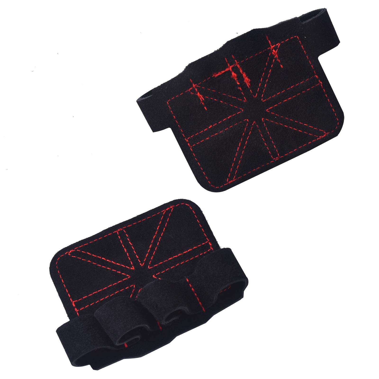 Custom Logo Adjustable Padded Heavy Duty Deadlift Powerlifting Weight Lifting Wrist Strap Gym Workouts Support Grips красный