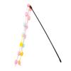 Cat Wand Toys with Tassel Durable Bite Resistant Soft Interactive Cat Teaser Wand Toys with Bell