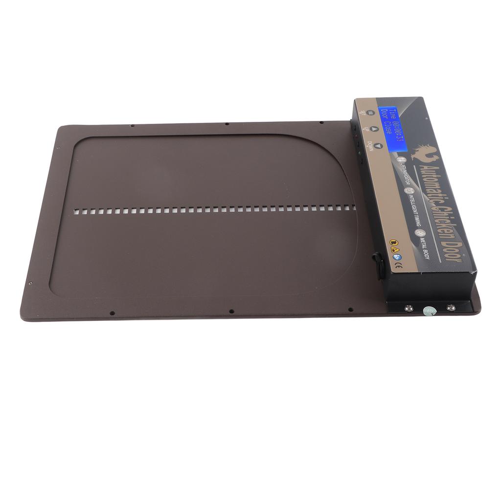 Automatic Chicken Coop Door with Timer Aluminum Alloy LED HD Display Battery Powered Auto Chicken