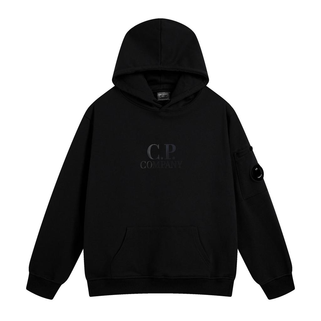 Ευρωπαϊκό & Αμερικανικό CP Φούτερ με Κουκούλα και Σήμα Φακού - Unisex Εξωτερικού Χώρου Casual Φαρδιά Ζακέτα