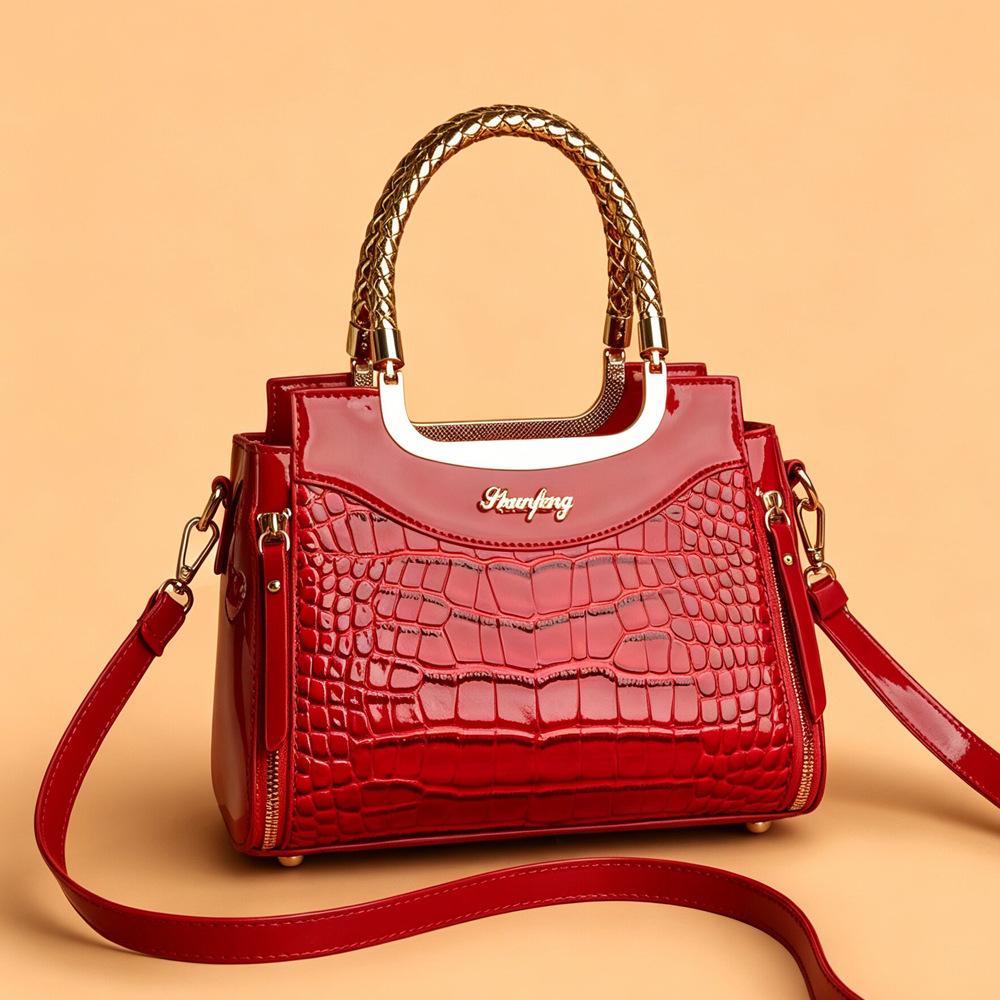 Borsa alla Moda da Donna - Borsa a Spalla Casual Elegante e Semplice con Tracolla e Design da Borsa a Mano