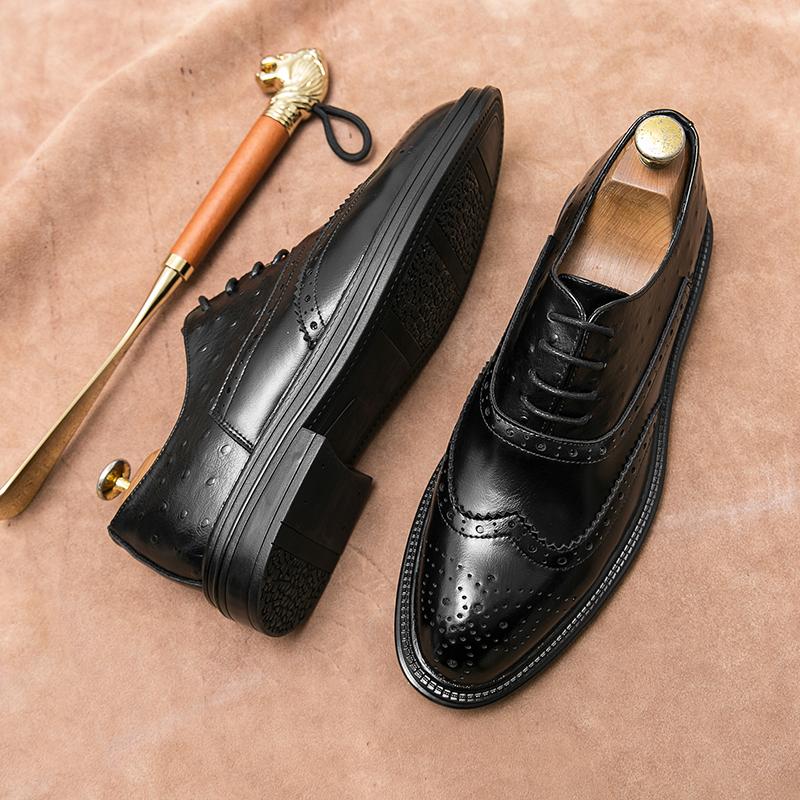 

Мода Мужская Мода Шнуровка Лоферы Оксфорды Повседневные Формальные Деловые Кожаные Туфли Мужские Итальянские Банкетные Свадебные Туфли для Мужчин 45 чёрный