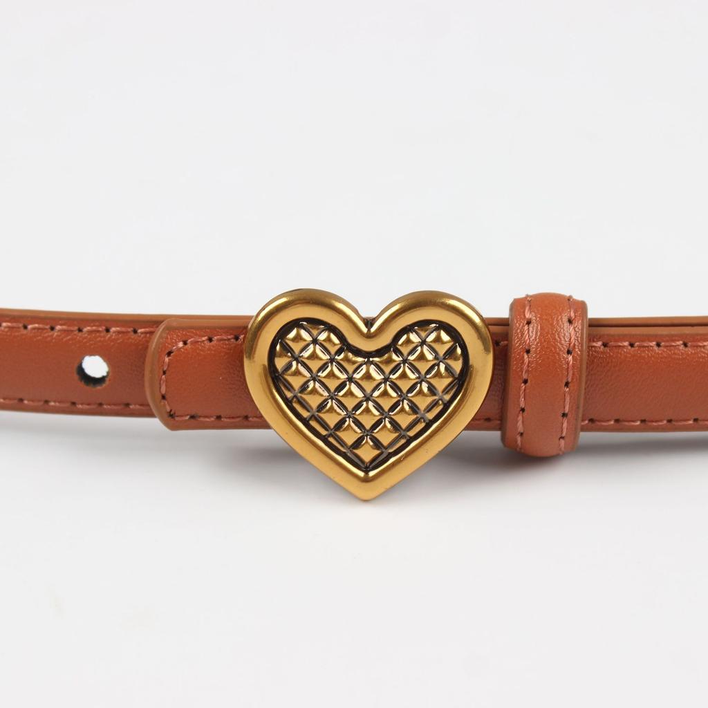 Women'S Leather Thin Belt Decorative Shirt Waist Seal With Dress Suit Waist (1.5Cm 8 Colors Optional)