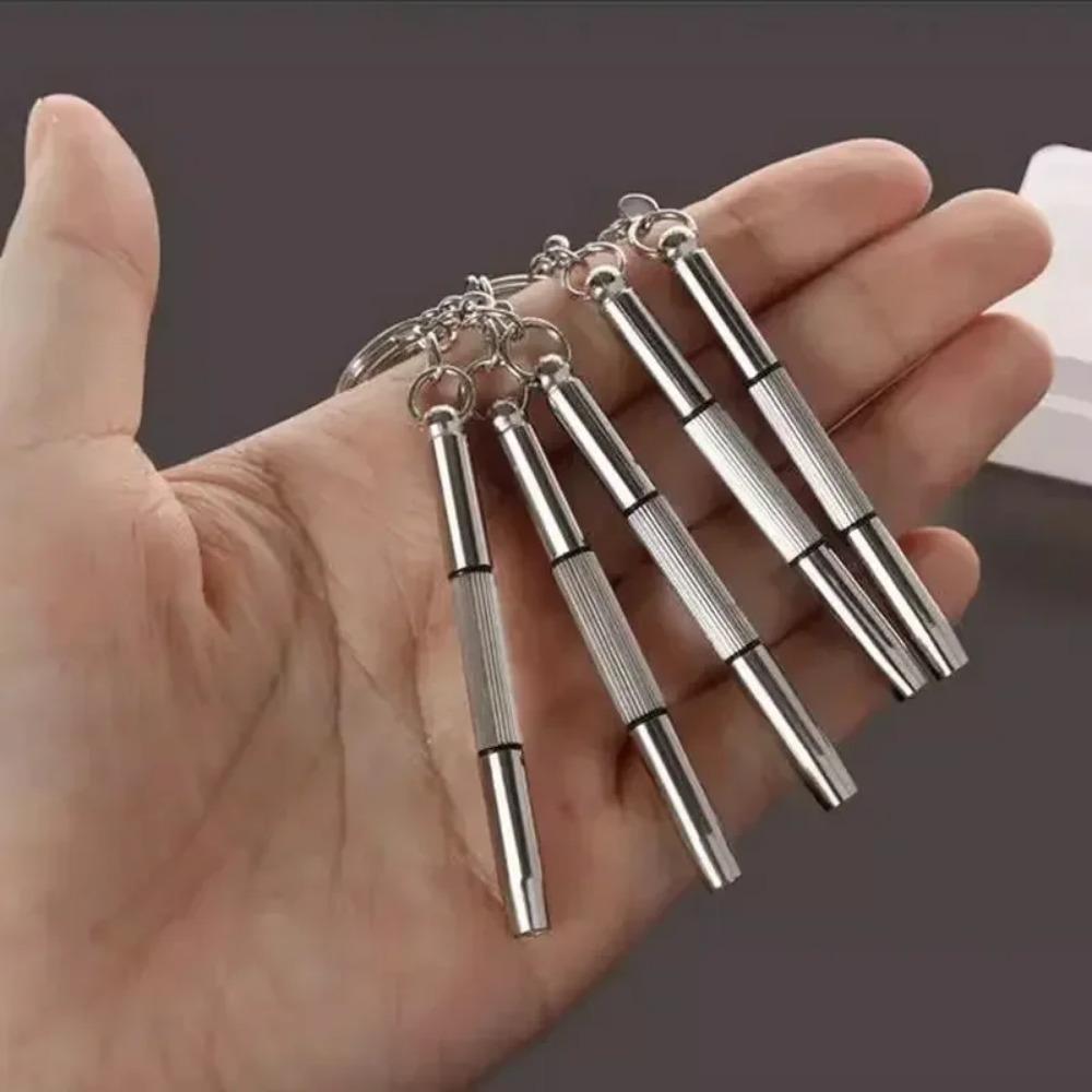 3 In 1 Eyeglass Screwdrivers Repair Kit with Keychain Watch Repairs Glasses Screwdriver Recision Screw Driver Tools Accessories