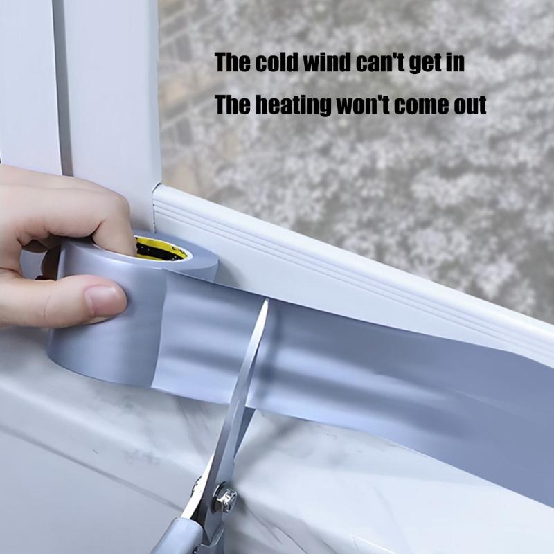 2PCS Auto Adhesive Foams Weatherstrip Tape Strong Foams Insulation Tape 10 Meter for Door Window Water Wind Barrier