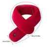 Men Women Winter Warm Neck Wrap Solid Electric Heated Scarf Cycling USB Powered