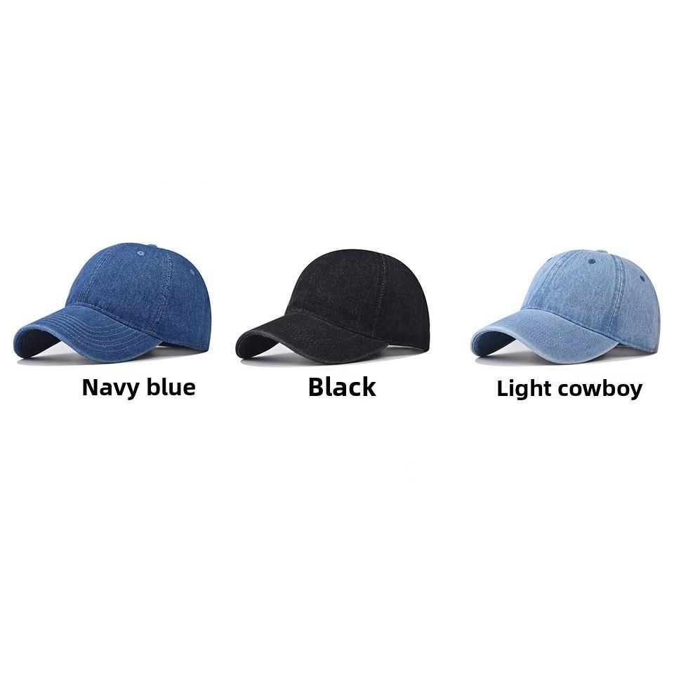 Classic Denim Baseball Cap With Vintage Wash For Men Women Summer Sun Protection