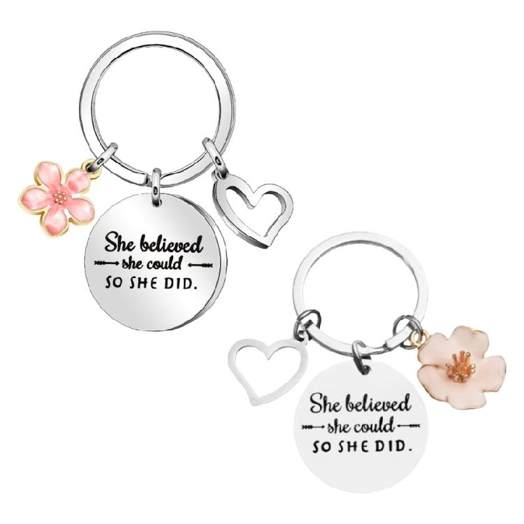

2pcs Stylish Minimalist Key Holder Corrosion Resistant Keychain Practical Gift For Christmas And Anniversaries 1
