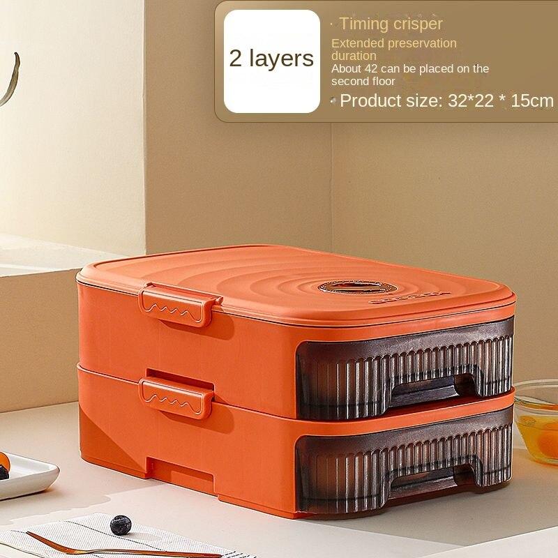 Cutie de depozitare pentru ouă cu tragere și împingere Suport pentru ouă de capacitate mare pentru frigider, cutii de depozitare pentru ouă în stare proaspătă de uz casnic