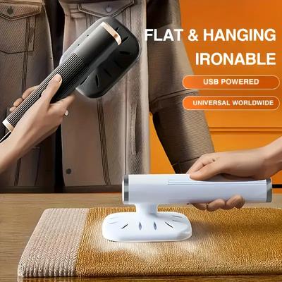 Handheld Steam Iron for Flat Ironing and Hanging Iron for Quick Wrinkle Removal, Suitable for Travel and Home Use