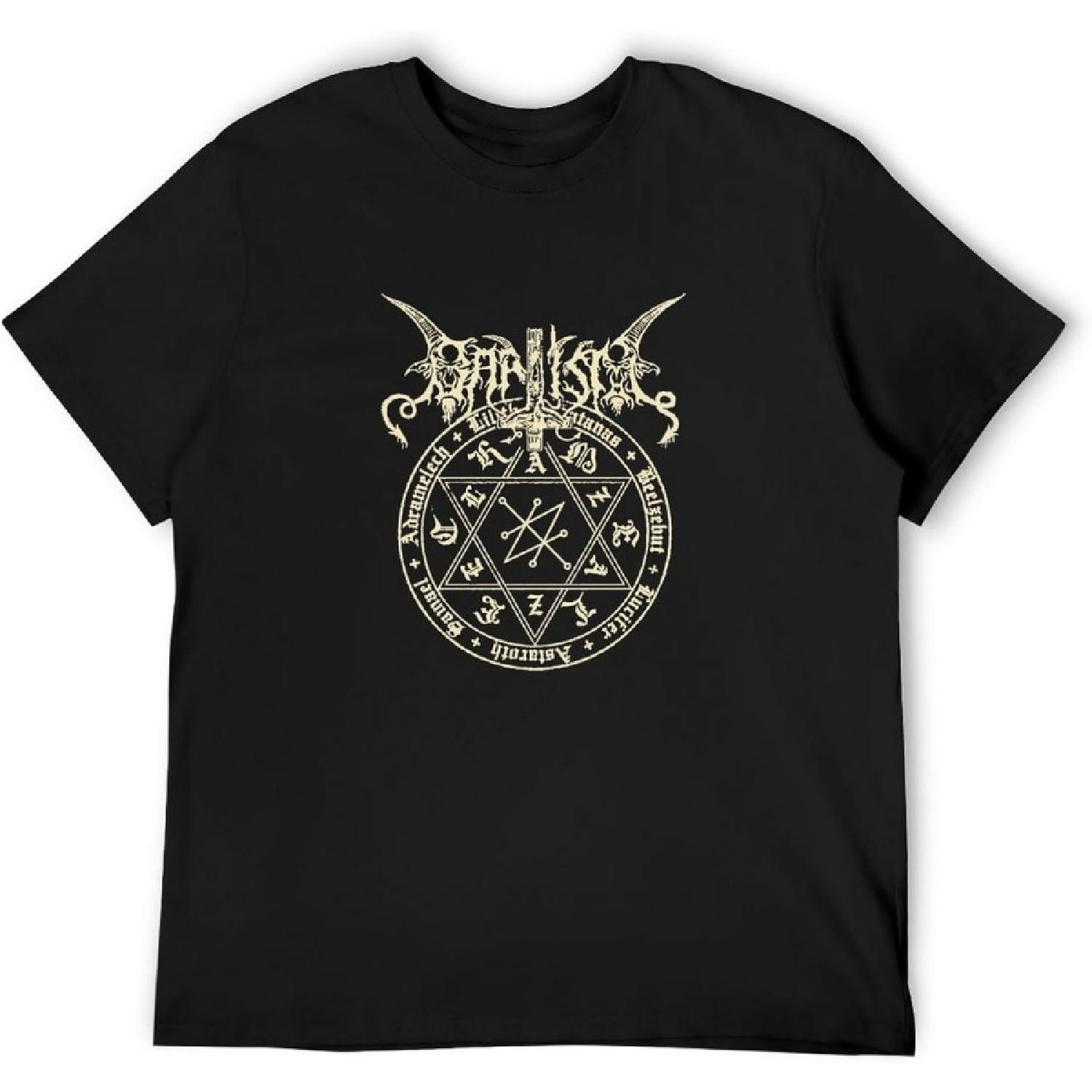 CHEBENJI Baptism Band Sathanas Black Metal Men s T-Shirt Unisex Black Tee Clothing XXXXXL разноцветный