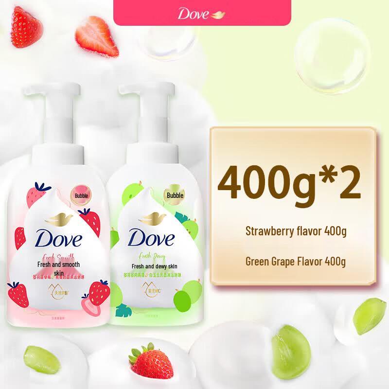 Набор питательной гладкой пены для душа Dove Фруктовое молоко