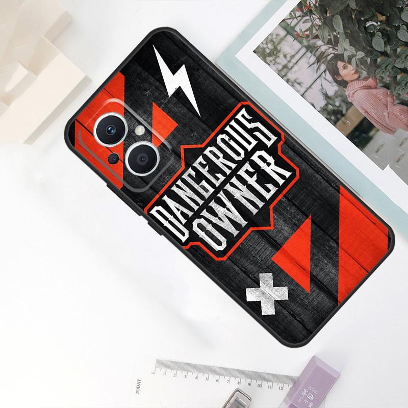 Warning Angry Danger Owner Case For OPPO Reno 11F 10 Pro 4 5 6 7 8 Lite 4Z 5Z 8T OPPO Find X5 X6 Pro X2 X3 Neo Cover