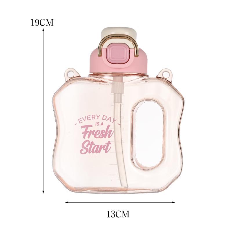 Outdoor Fitness Water Bottle with Straw