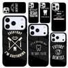Capa Case for iPhone 17 Air 16 Pro Max 15 Plus 11 13 Mini 14 12 Back Phone Cover Dentist Tooth Quotes