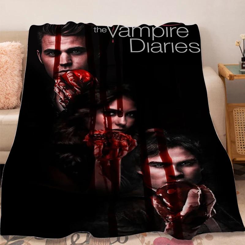 Fleece Blanket Sofa Winter Warm The B-Vampire B-Diaries Fluffy Soft Blankets Microfiber Bedding King Size Bed Camping Nap Throws