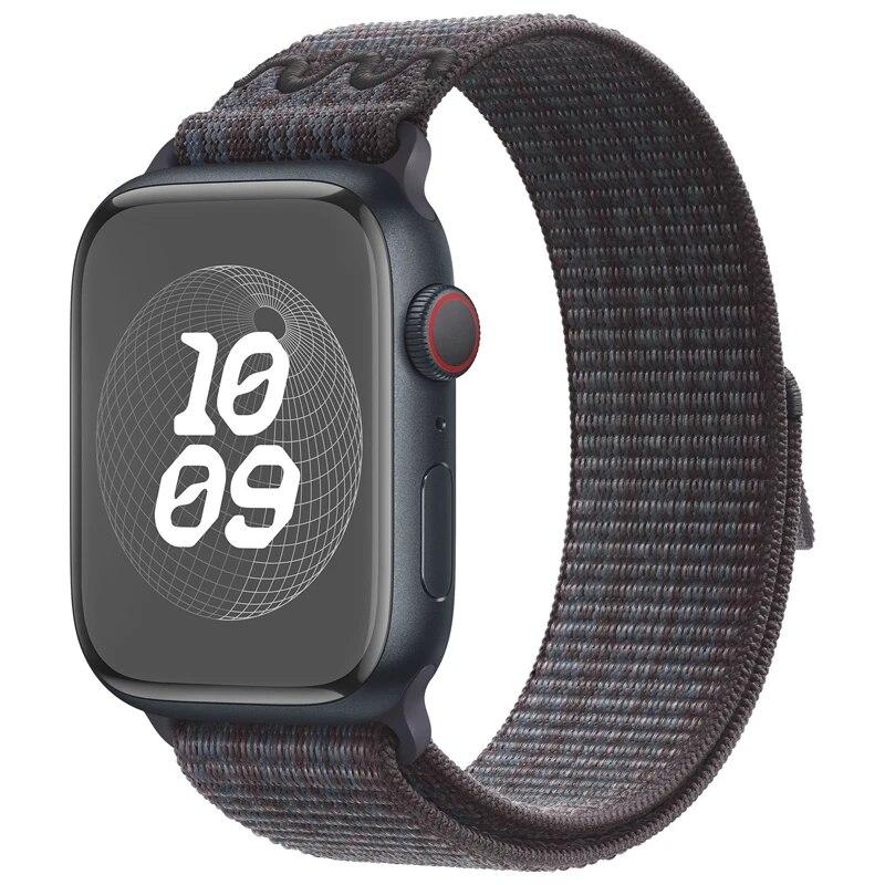 Nylon-Loop-Sportarmband für Apple Watch Band 49 mm 45 mm 44 mm 42 mm Armband für iWatch 9 8 7 6 5 SE Ultra 2 Armband