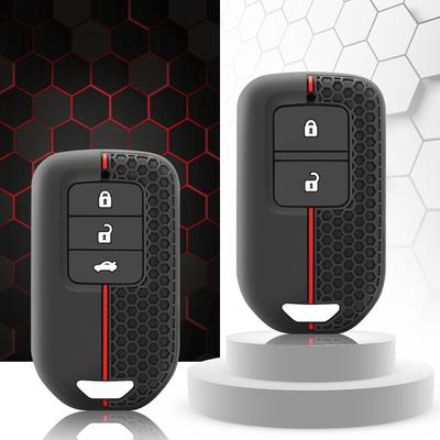 Silicone Remote Car Key Case Cover for Honda Fit Lucky Vezel City Civic Jazz BRV BR-V HRV HR-V Shuttle Gp8 Shell Holder Keychain