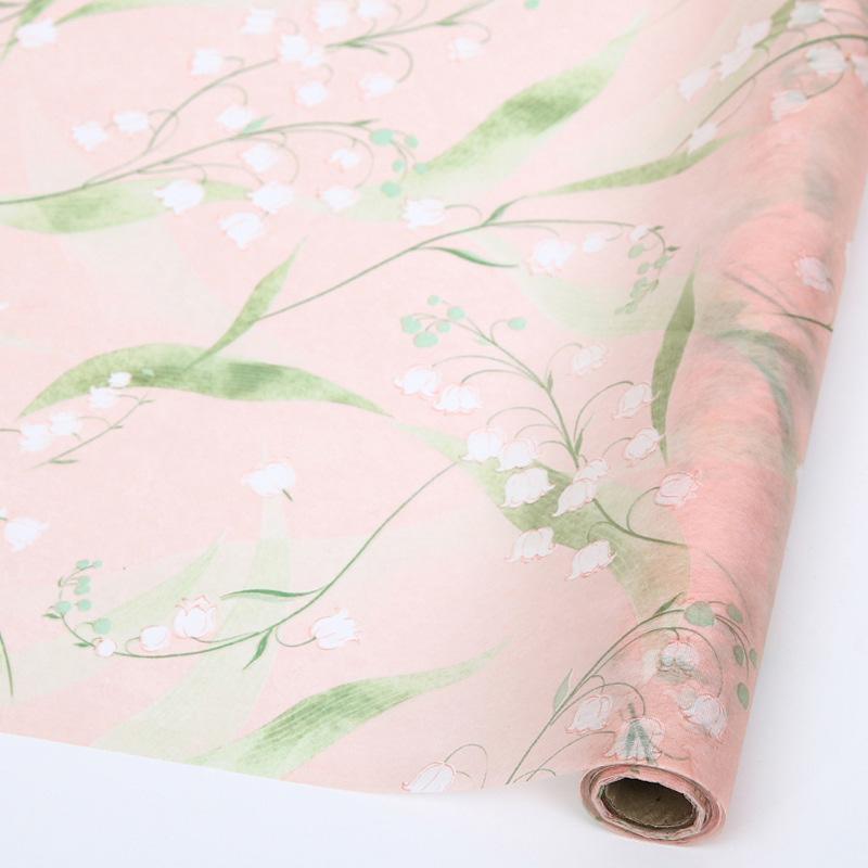 5 yardů/role Květinový balicí papír Podkladový papír pro květinářství Květinové materiály Umělecký tisk Dárkový balicí papír