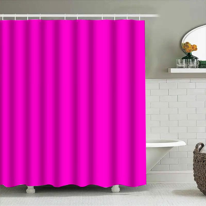 Tenda Doccia Rosa Vivace, Arredamento Moderno per la Casa, Tessuto Impermeabile per Bagno, 180X180Cm, Schizzo di Colore Audace Nuovi Arrivi in Accessori per il Bagno