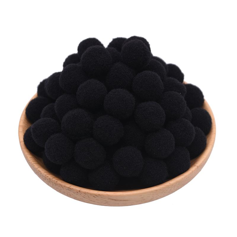 100Pcs 15-25mm Colorful Pompoms DIY Dolls Garment Handmade Material Soft Fluffy Pom Poms Ball For DIY Kids Toys Accessories
