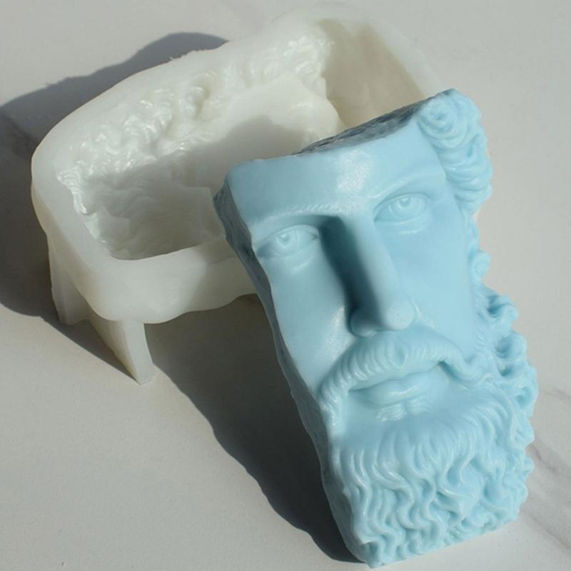 Statue Candle Silicone Mold for Making Candle Soap Plaster Ornament