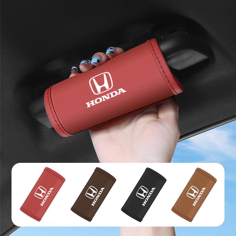 wsdh6 2Pcs Car Roof Handle Cover Armrest Covering Interior Accessories For Honda N-BOX N-ONE Fit Jazz Civic City Accord Vezel HRV CRV