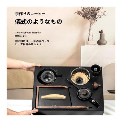 Portable Hand-Crank Coffee Grinder, Gift Box, Drip Pot, Easy-to-Clean, Multi-Purpose, Beginner's Set, Holiday Gift, Adjustable Settings, Lightweight,