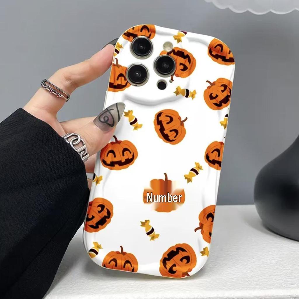 Halloween Pumpkin Candy Phone Case for iPhone 17 Pro Max/16/15/14/13 Pro