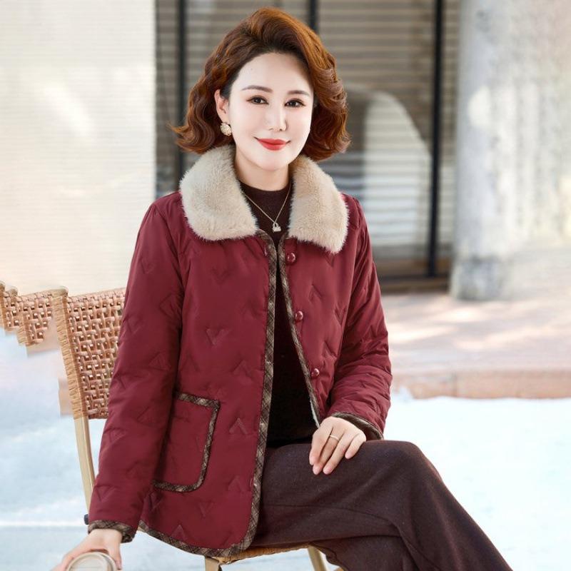 Women's Cotton-padded Clothes, Winter Cotton-padded Clothes, Short Jackets, New Warm, Piled and Thickened Cotton-padded Jackets.
