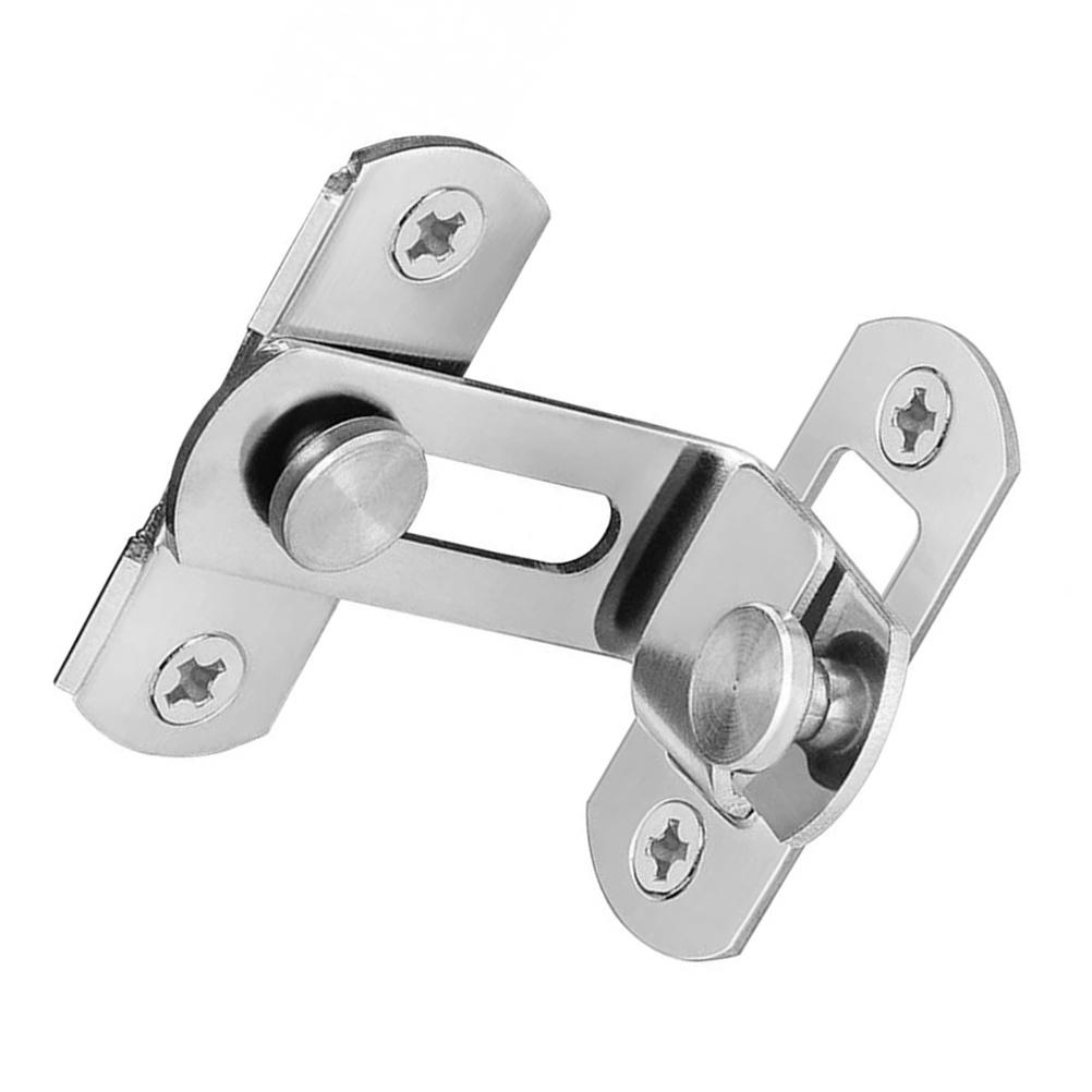 Stainless Steel Hook Lock Latch 90 Degree Flips Barn Door Lock For Sliding Gate Security Outdoor Safety Durable Fence