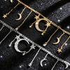 Ciondoli Collana con Stella e Luna Catena con Nappa Boho Choker