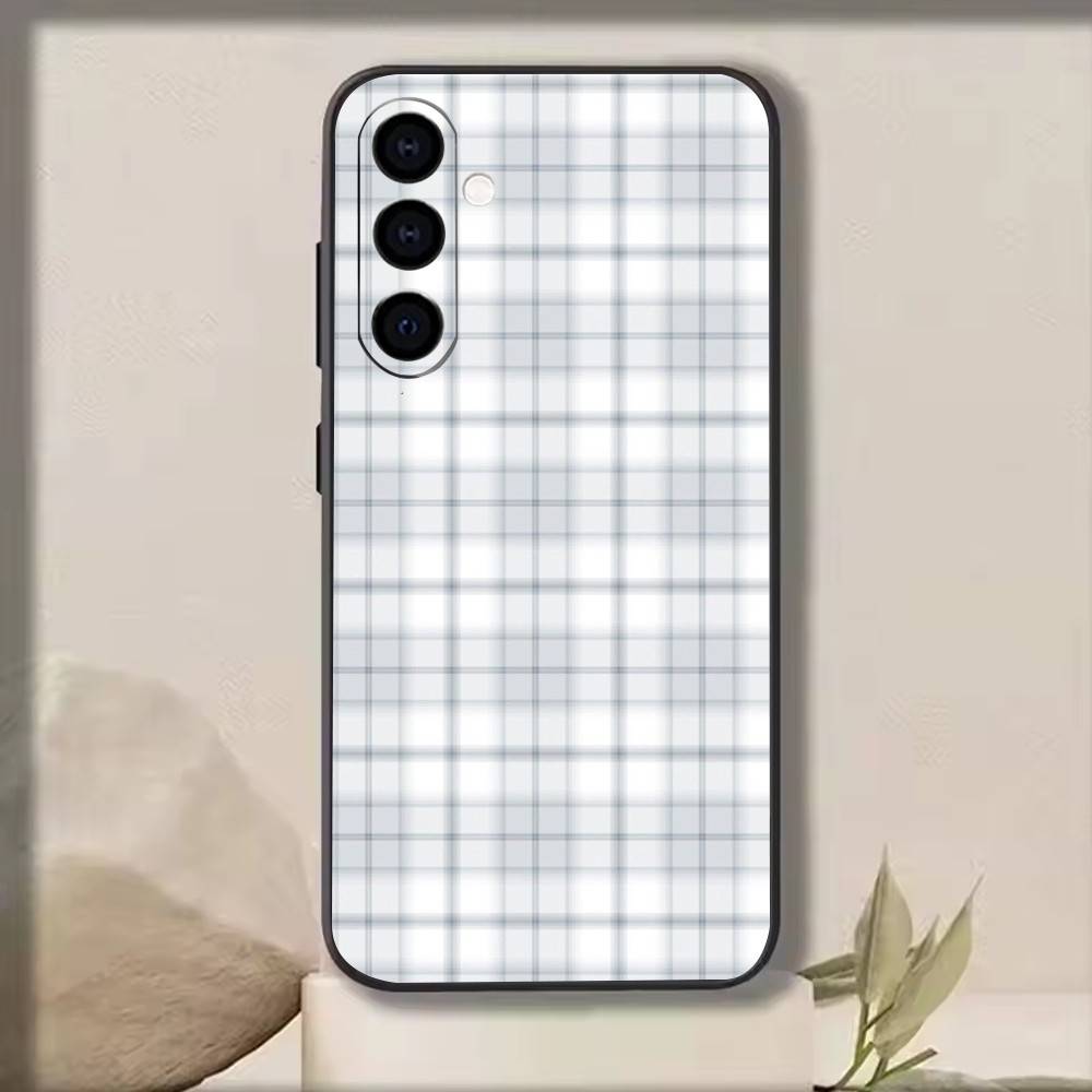 

Forest grid style Phone Case Black Silicone Soft For Samsung Galaxy A73,A72,A71,A70,A53,A52,A51 Samsung a72