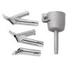 ABWR-4Pcs/Set 8Mm Round & Triangular Speed Welding Nozzle Tacking Nozzle For Hot Air Welder Torch Welding Plastic Rods
