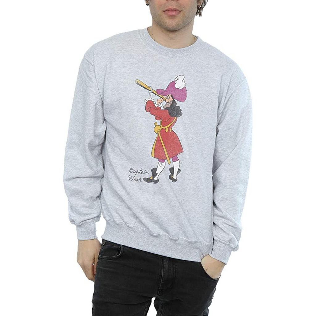 Peter Pan Klassisches Captain Hook Heather Sweatshirt für Herren