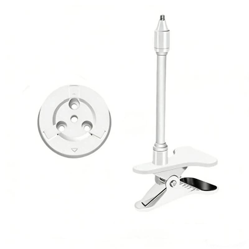 1 Set Baby Monitor Camera Holder Stand Flexible Camera Clamp Mount Webcam Monitor Punch-Free Bendable Bracket Base With Clip