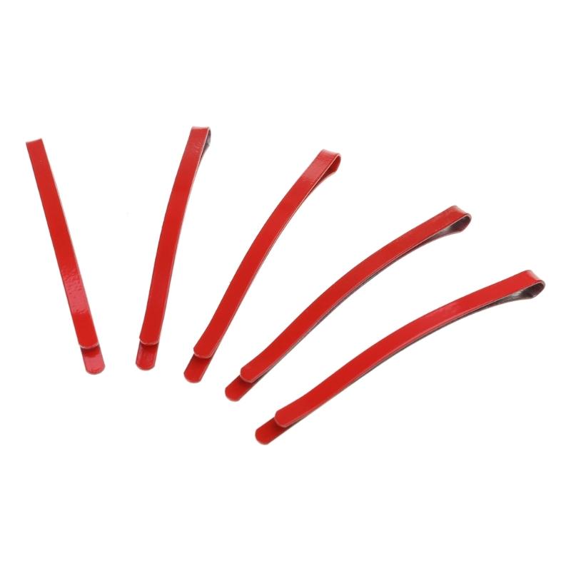 Red Hair Side Clips Metal Bangs Clips Cosplay Bobby Hair Pins Punk Hair Grips Ponytail Decor Novelty Hair Barrettes