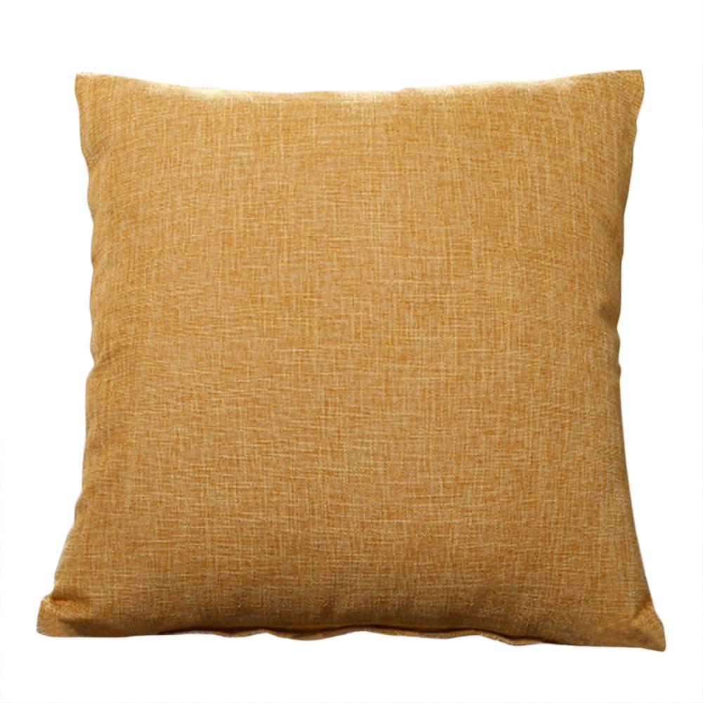 Solid Color Throw Pillow Cover 45x45cm Polyester Pillowcase Car Sofa Home Waist Cushion Cover Decoration Pillows Case