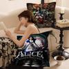 A-Alice M-Madness R-Returns Classic Cushion Cover Car Throw Pillow Case For Sofa Car Christmas Gift 40X40Cm 45X45Cm